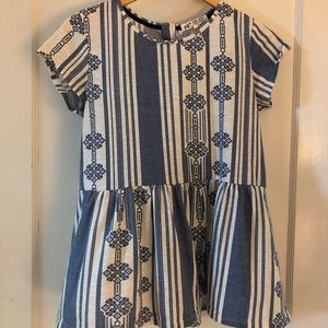 Tribal peplum women’s top